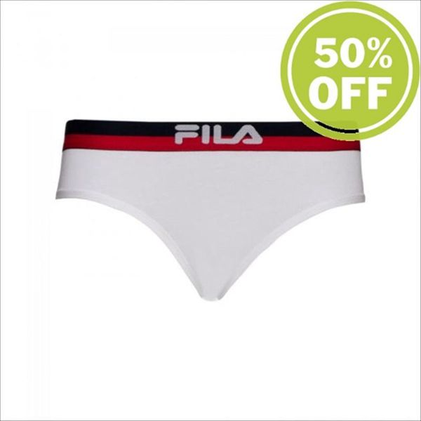 Fila 1 Pack Women's Briefs - White,NZ 420-40837